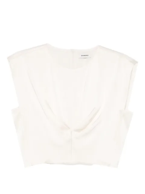 SANDRO blusa con pliegues