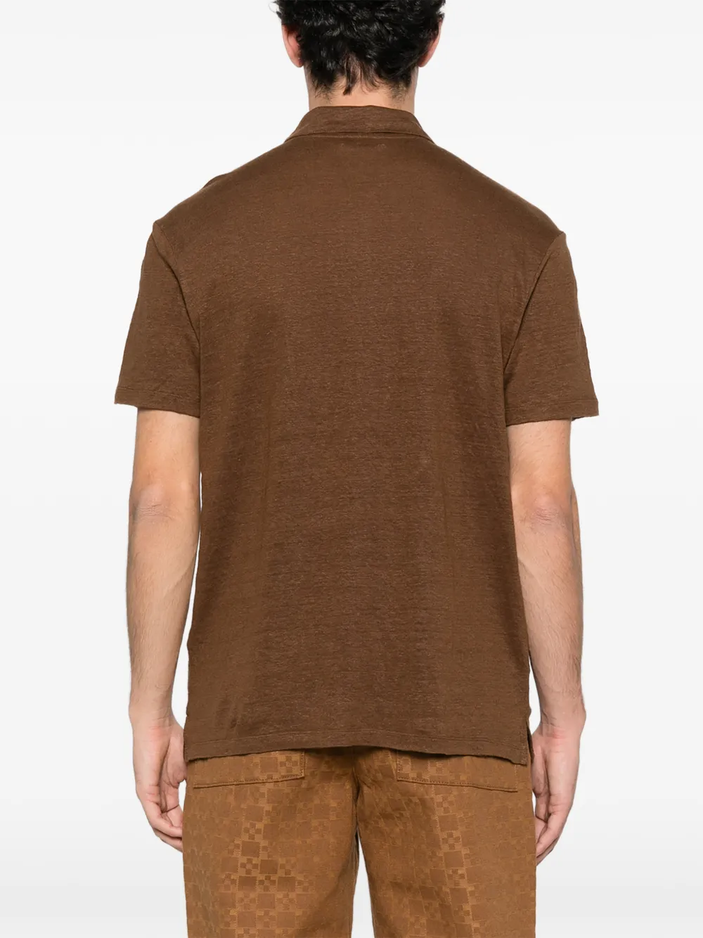 SANDRO Poloshirt met korte mouwen Bruin