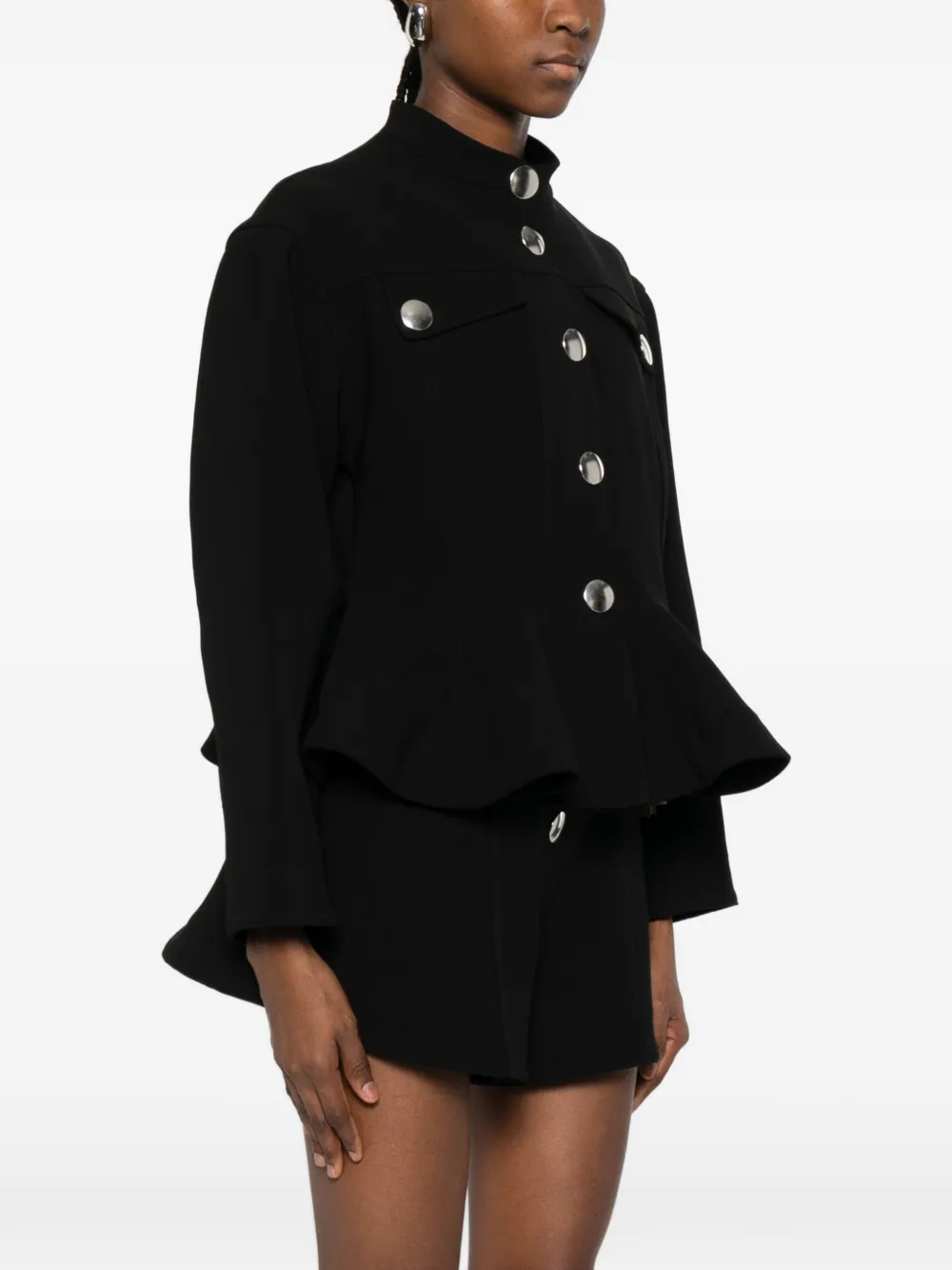  Sandro Peplum-hem Jacket - Black 
