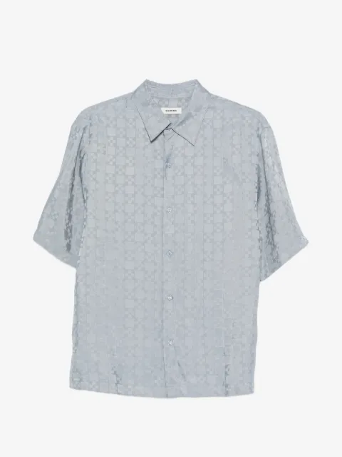 SANDRO square cross loose-fit shirt