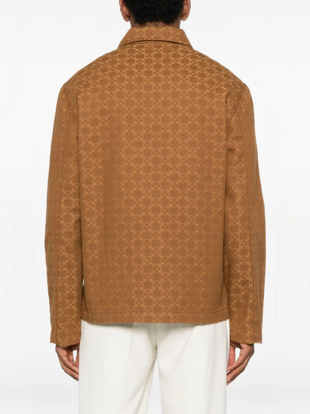 SANDRO Button-up denim jack Bruin