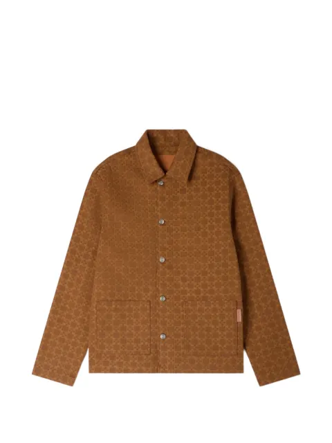 SANDRO square cross denim jacket