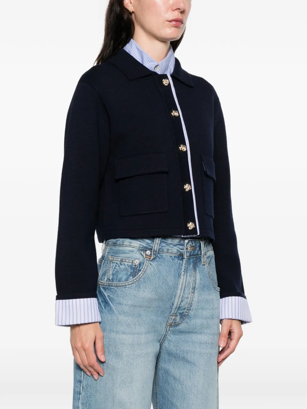  Sandro Buttoned-fastening Cardigan - Blue 