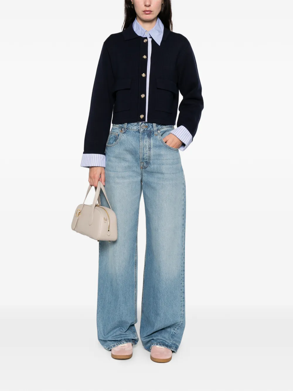  Sandro Buttoned-fastening Cardigan - Blue 
