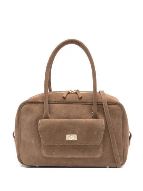 SANDRO suede tote bag