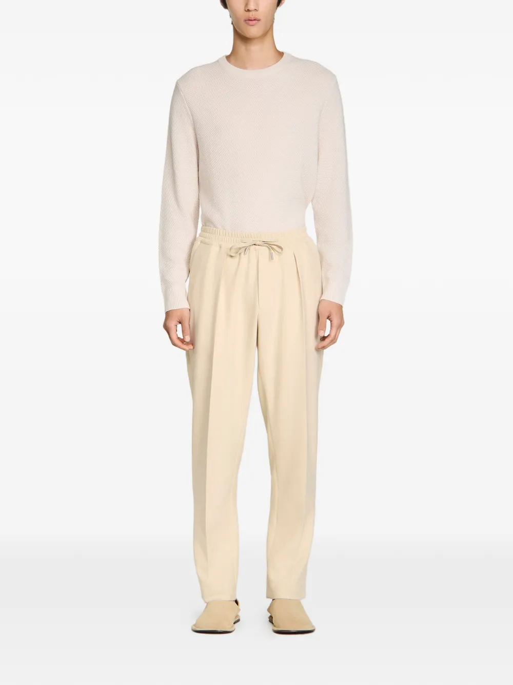 SANDRO drawstring-fastening trousers | Regular & Straight-Leg Trousers | Image 2