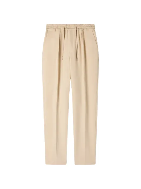 SANDRO elasticated straight-leg trousers
