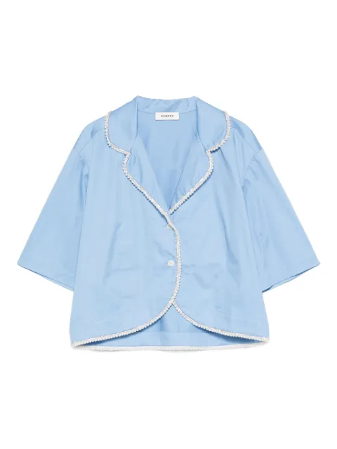 SANDRO beaded collared shirt