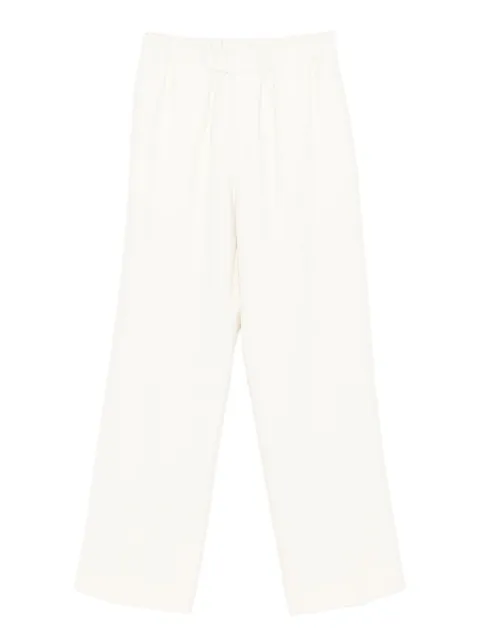 SANDRO pantalones de algodón con pretina elástica