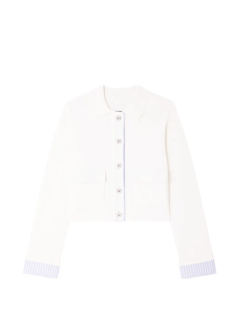 SANDRO Cardigan con polsini a righe - Toni neutri