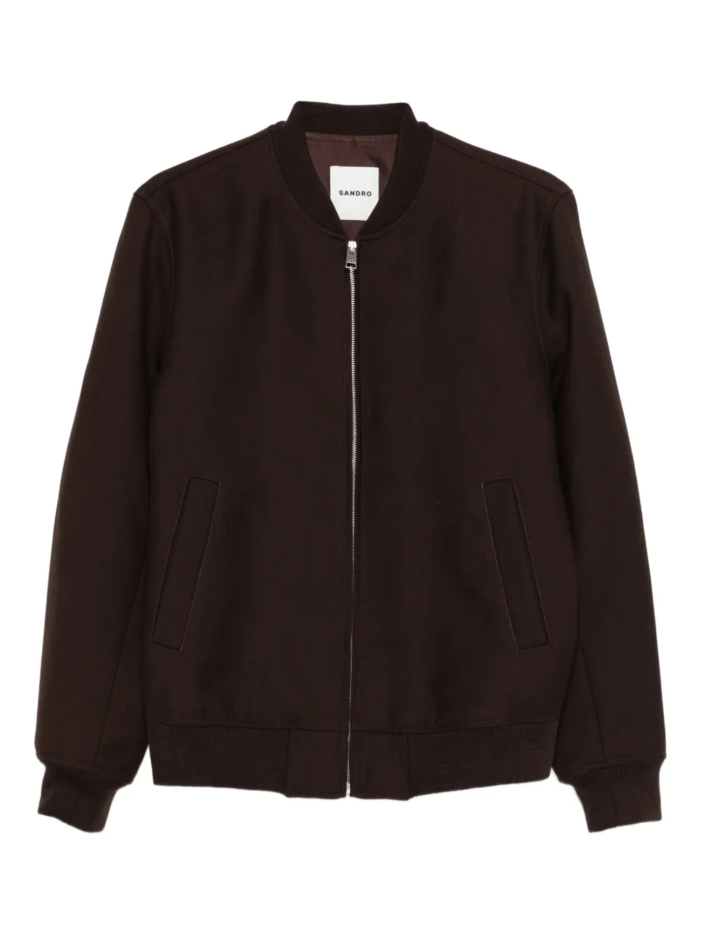 SANDRO double-faced bomber jacket - Brown