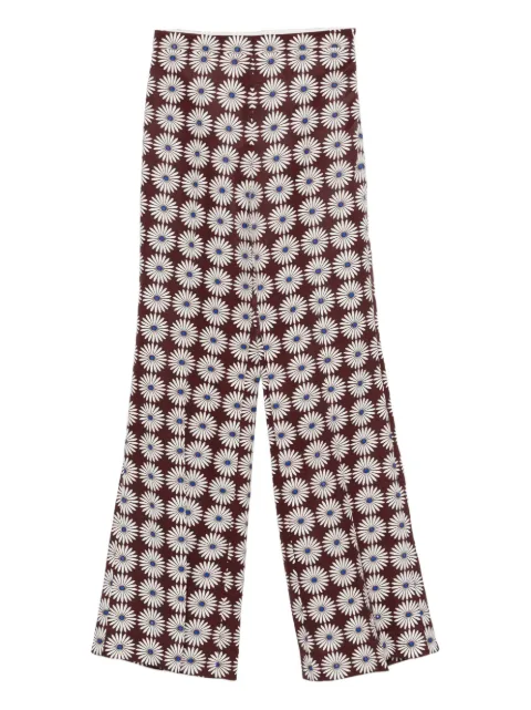 SANDRO pantalones palazzo con estampado floral