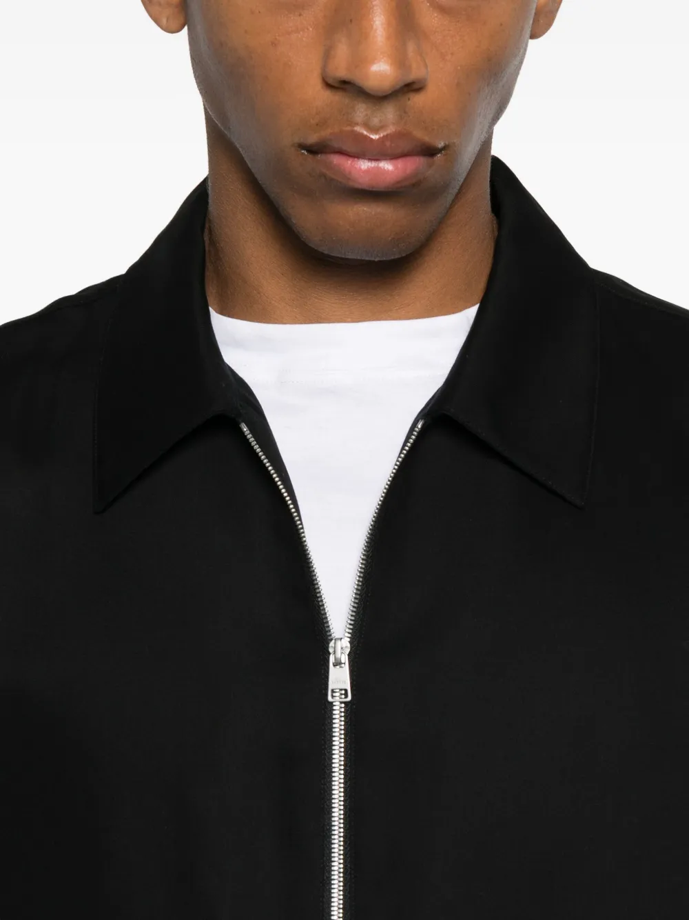 SANDRO Poloshirt met rits Zwart