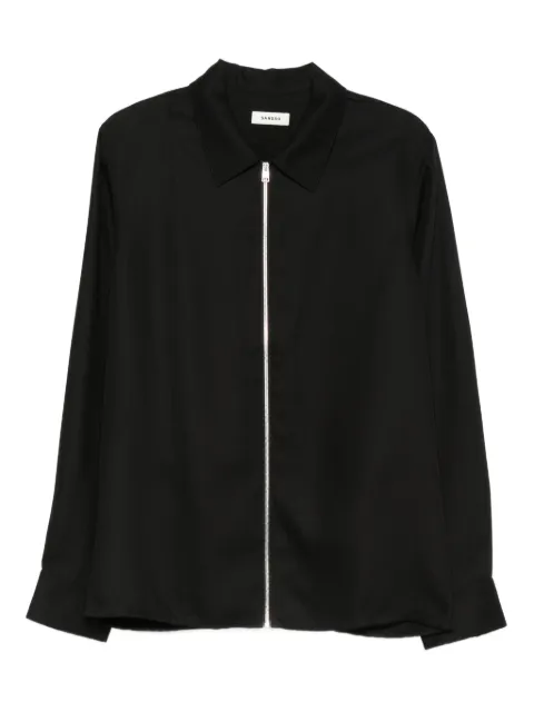 SANDRO zip-fastening shirt