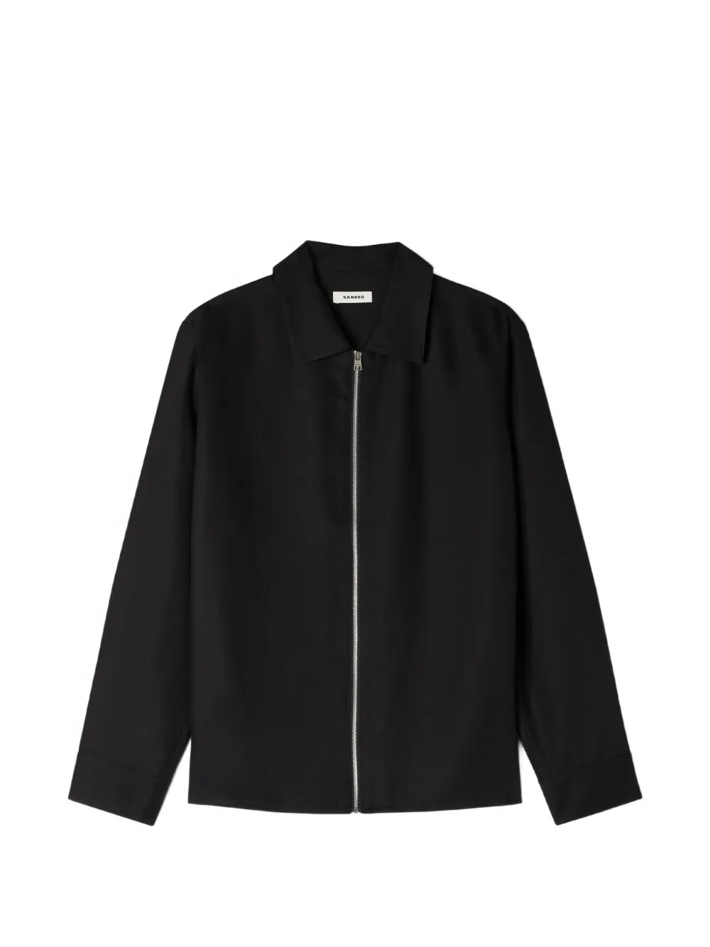 SANDRO zip-fastening shirt | Black | Image 1