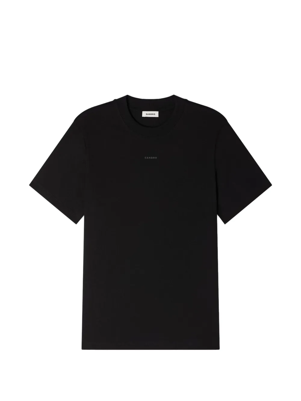 SANDRO T-shirt met logo Zwart