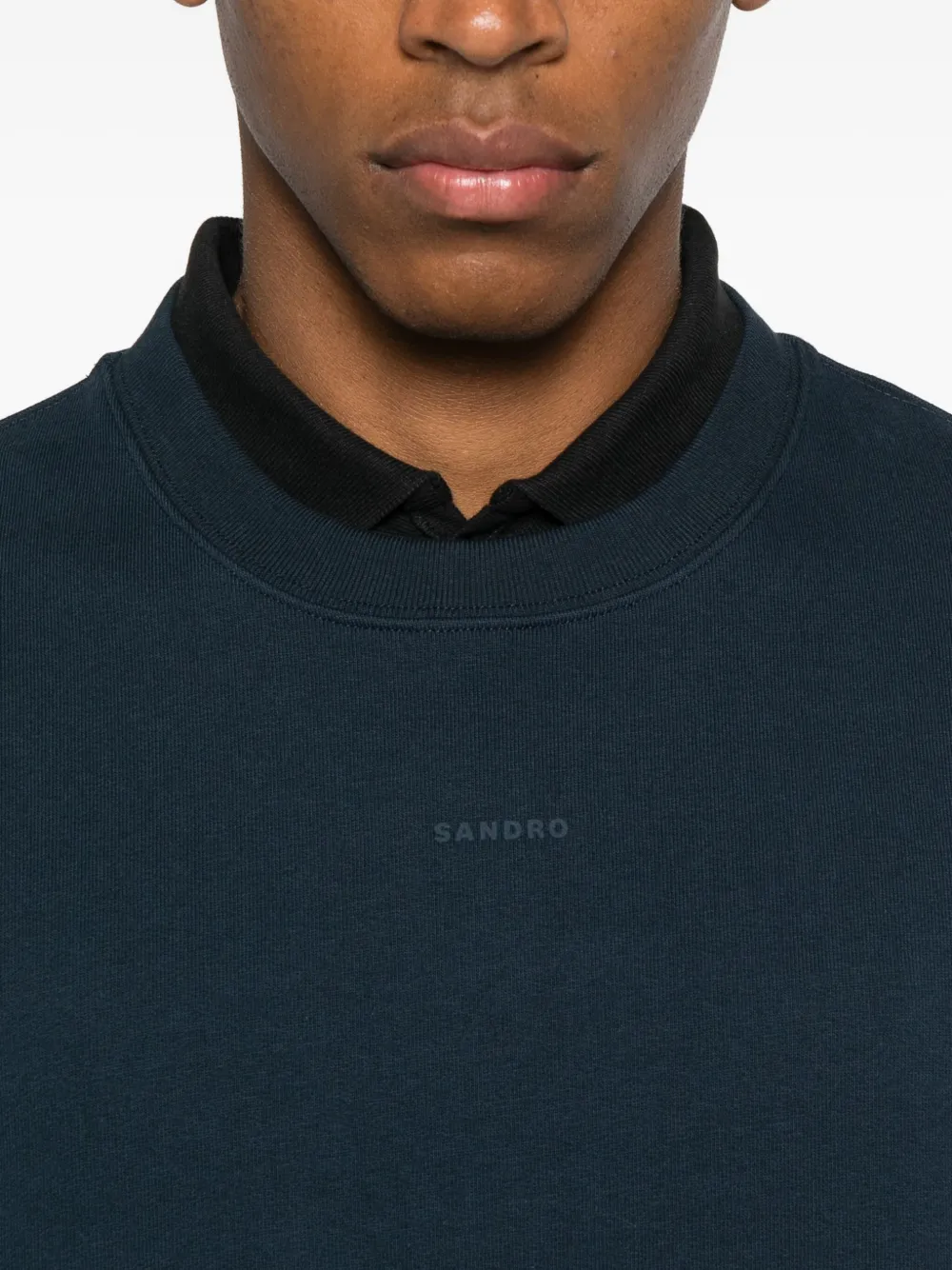 SANDRO Sweater met ronde hals Blauw