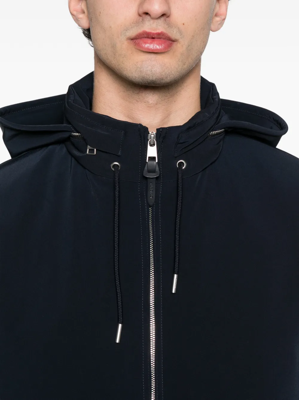 SANDRO Jack met capuchon en rits Blauw