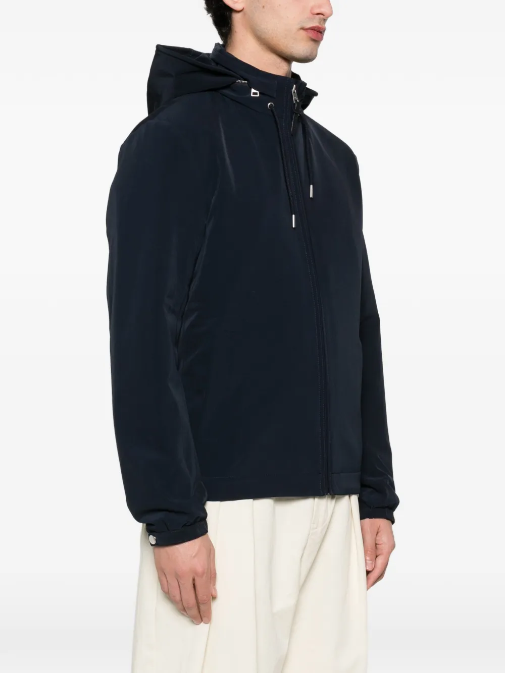  Sandro Zip-up Hooded Jacket - Blue 