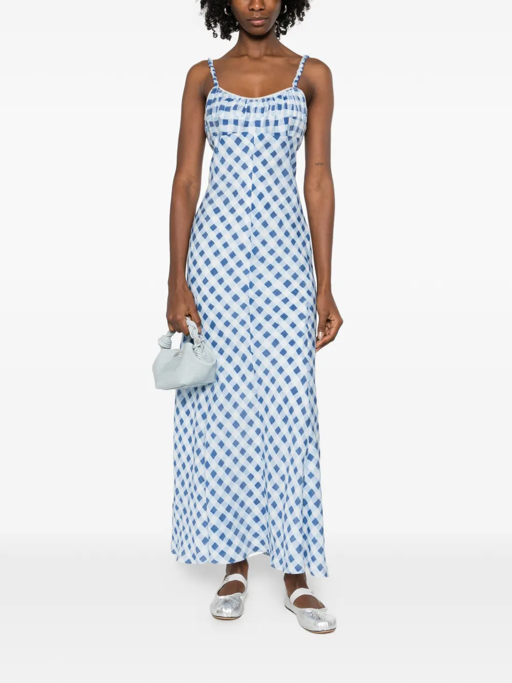 SANDRO チェック リネンドレス | デイドレス | Image 2