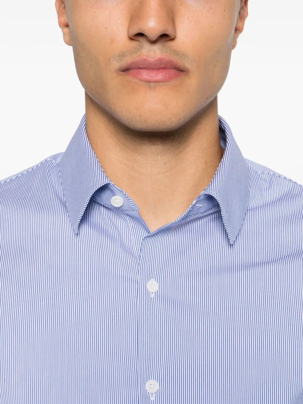 SANDRO Gestreept overhemd Blauw