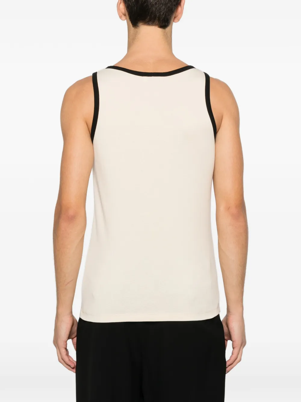 SANDRO Tanktop met geborduurd logo Beige