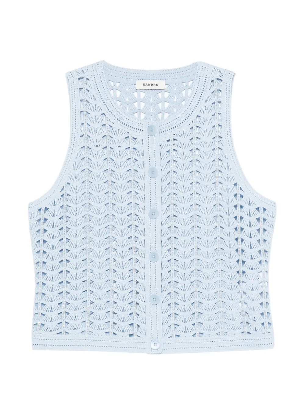 SANDRO Top con bottoni - Blu