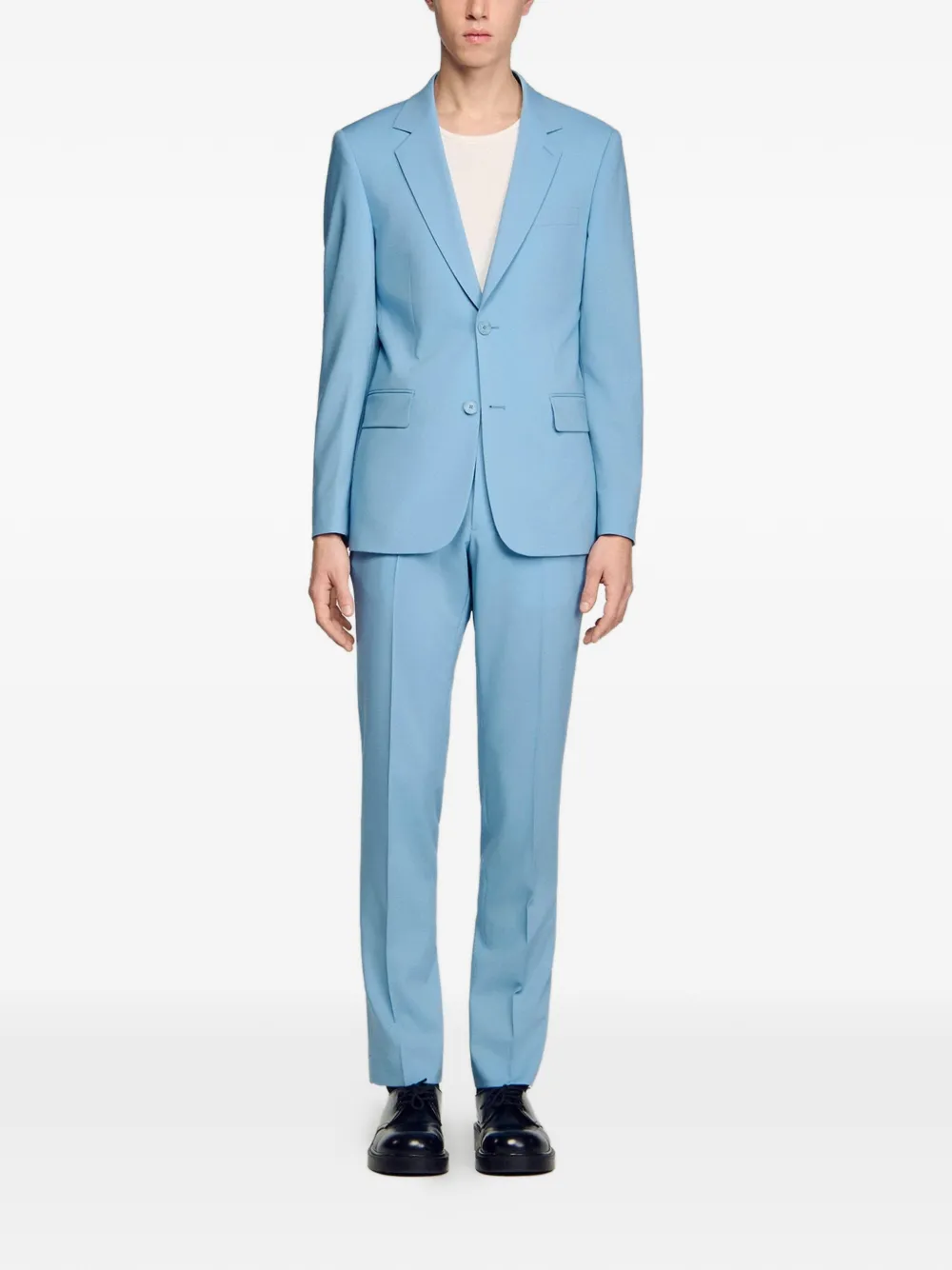  Sandro Blazer Con Botones - Azul 