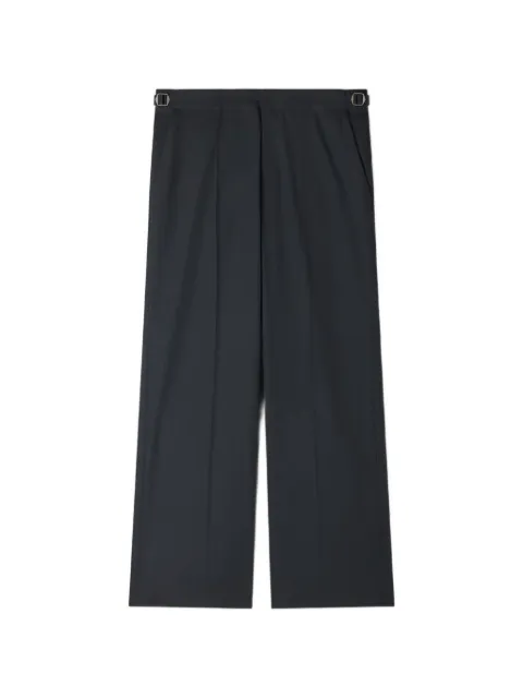 SANDRO wide-leg wool trousers with buckles
