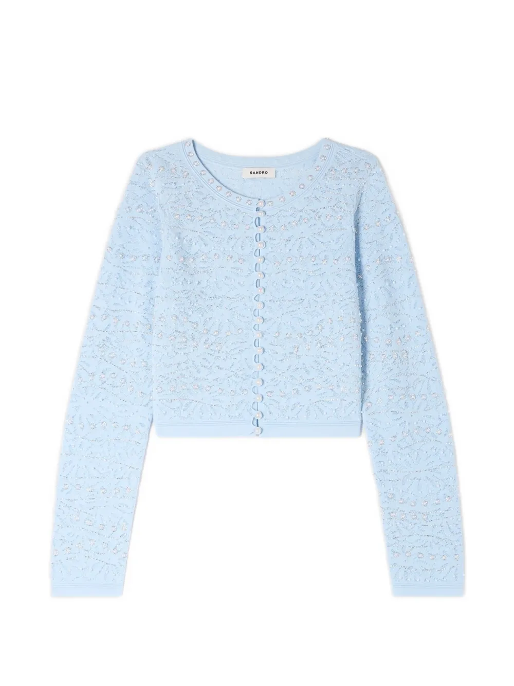 SANDRO Cardigan a fiori - Blu