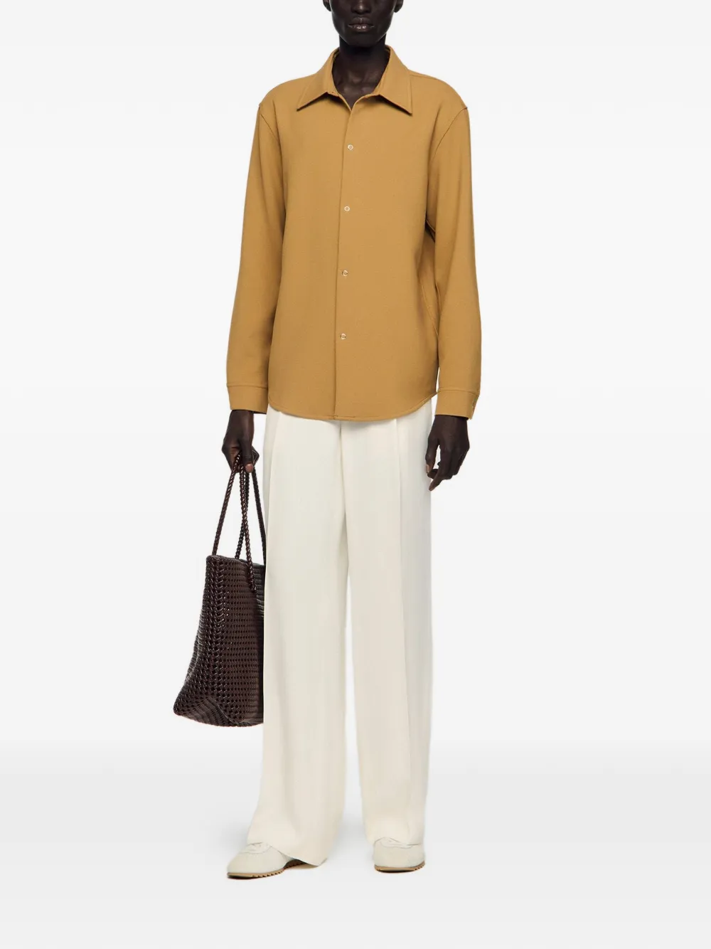  Sandro Camisa Con Botones - Marrón 