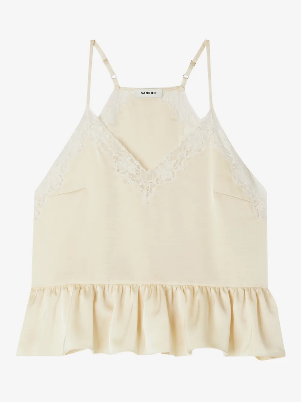 SANDRO peplum top | Yellow | Image 1