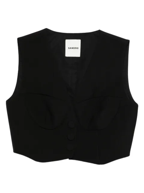 SANDRO Gilet con scollo a V