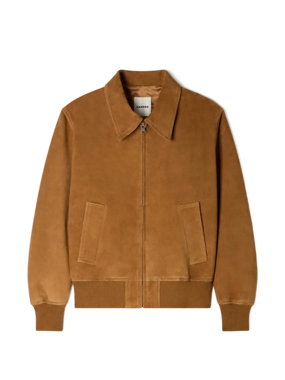 SANDRO zip-up jacket | Brown | Image 1