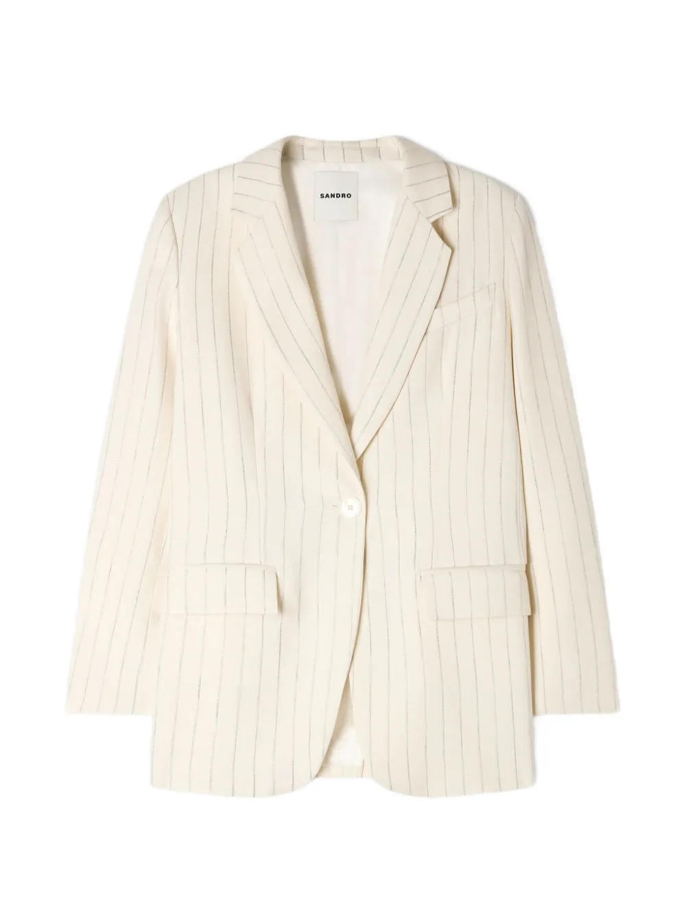 SANDRO Blazer a righe - Toni neutri