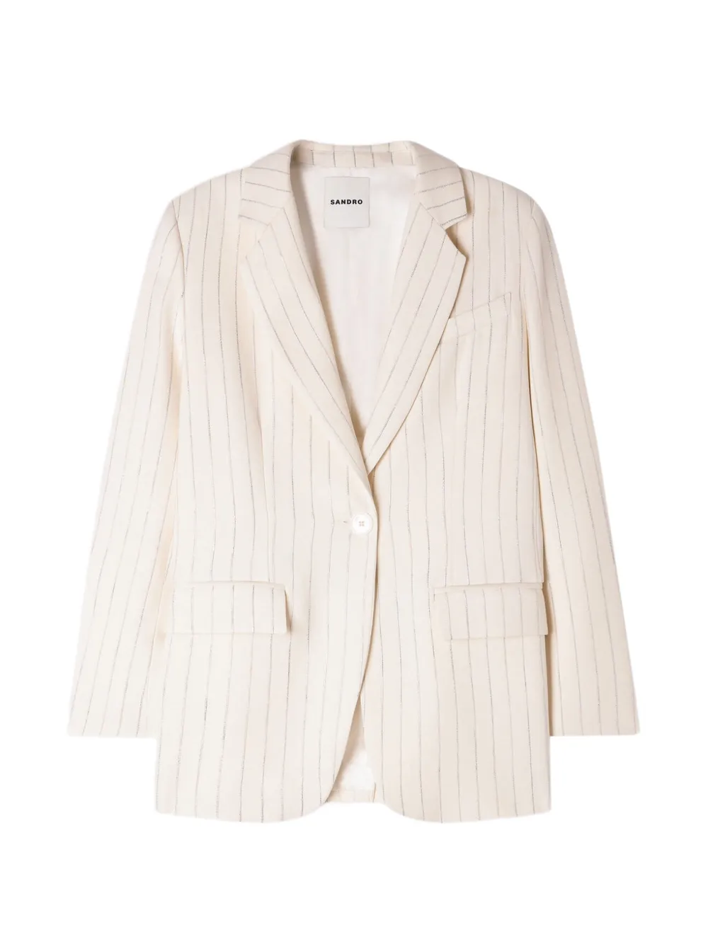 SANDRO Blazer a righe - Toni neutri