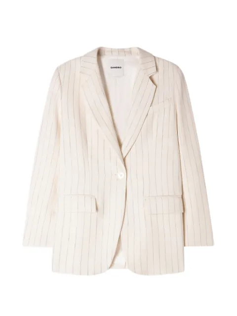 SANDRO striped-pattern blazer