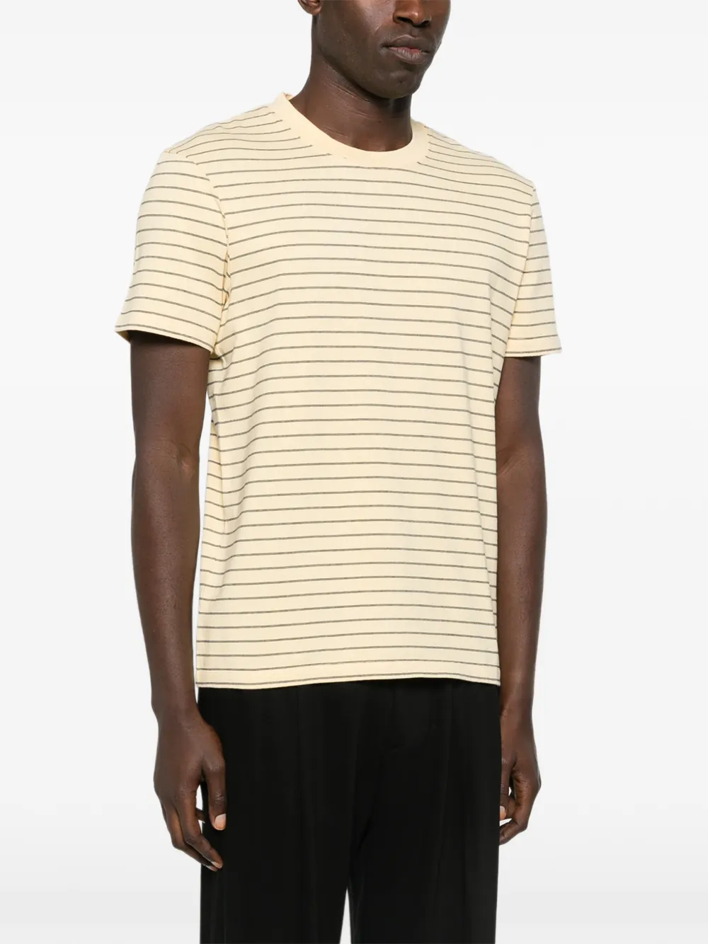 SANDRO Gestreept T-shirt Geel