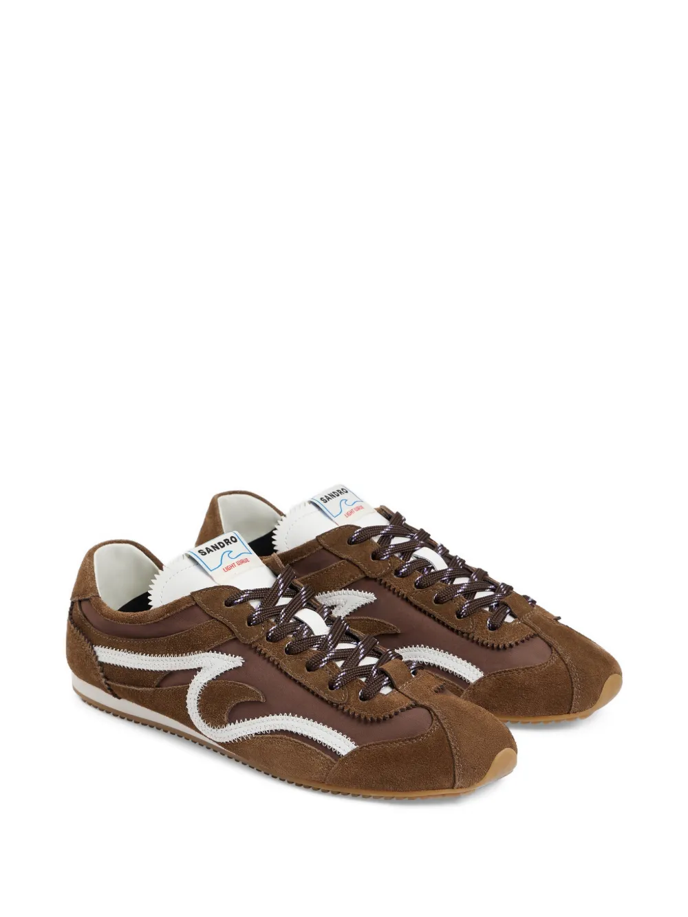 SANDRO Brown sneakers Bruin