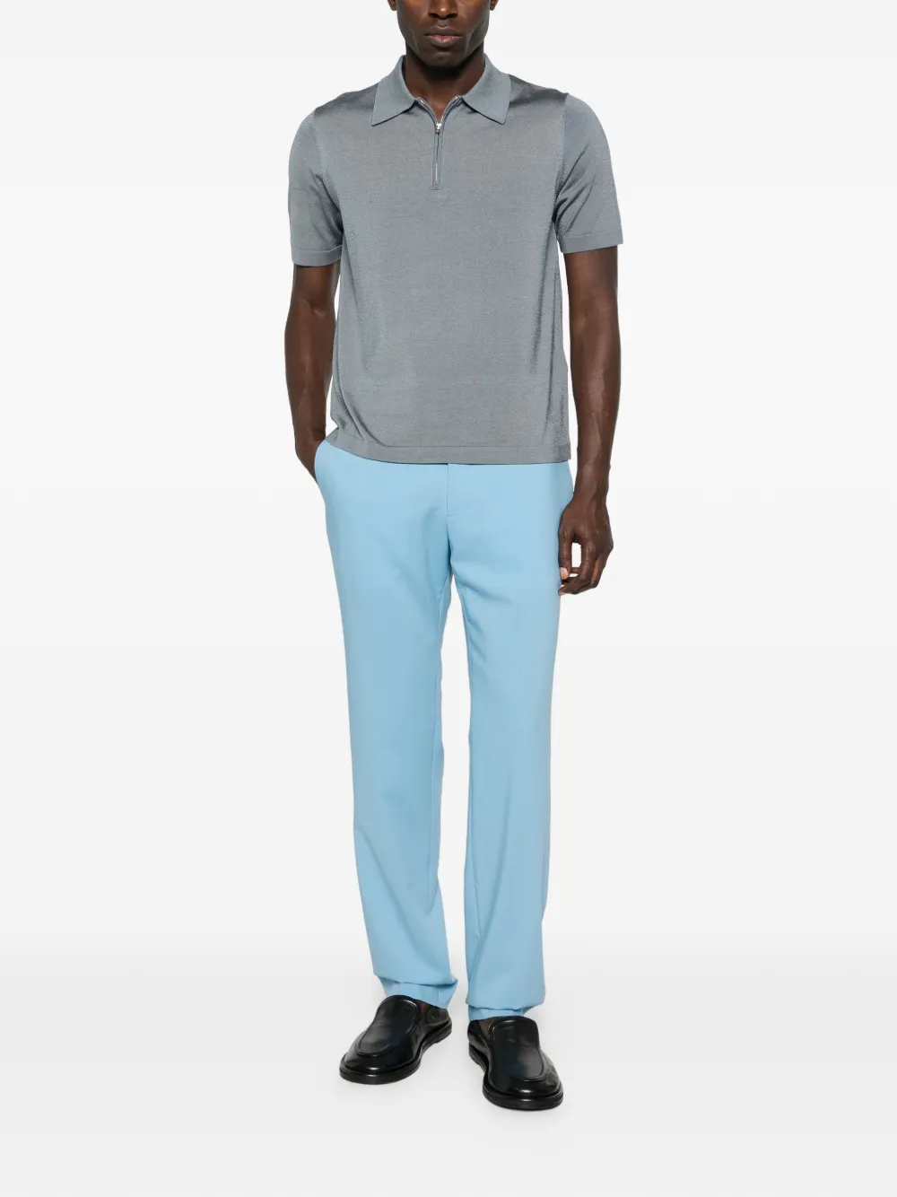 SANDRO zip-collar polo shirt | Image 2