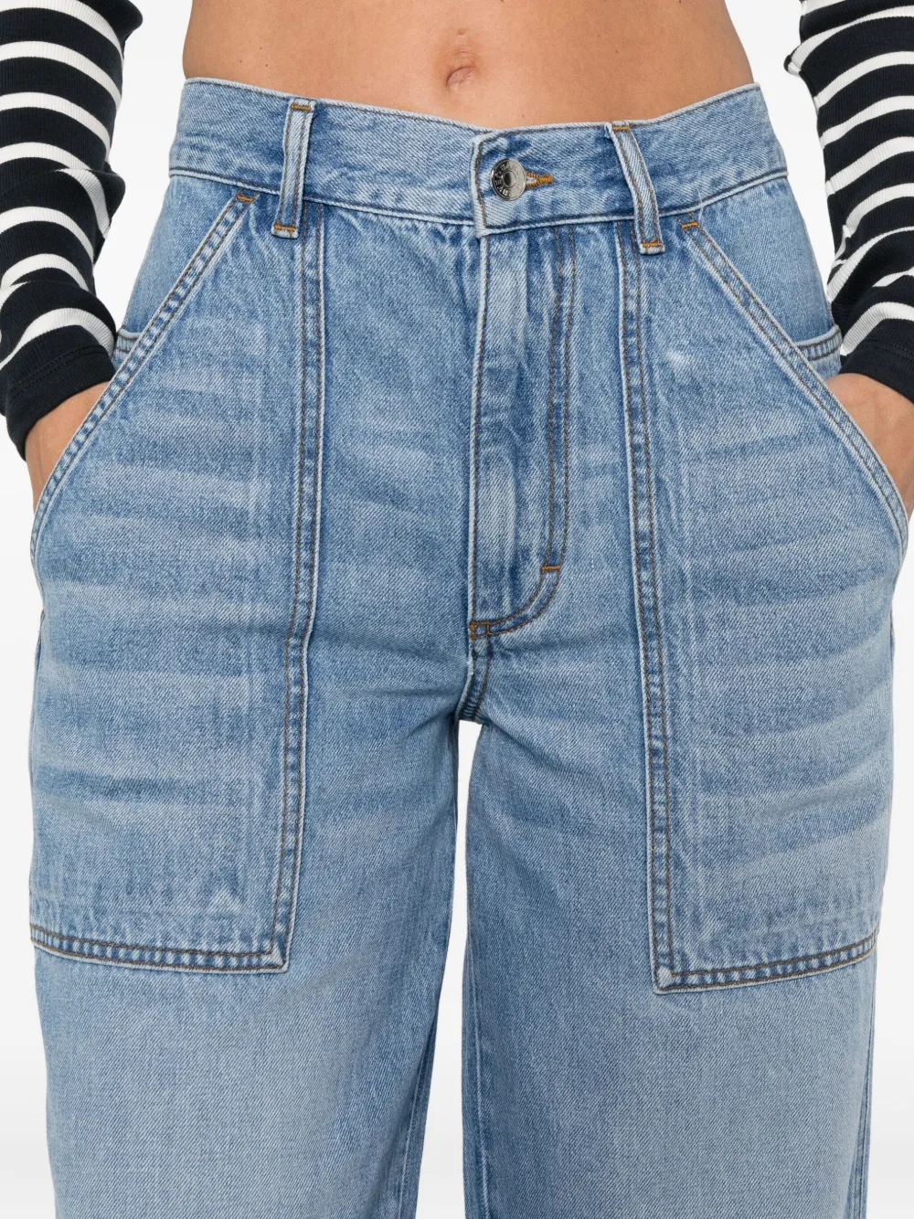 SANDRO Jeans met zijzak Blauw