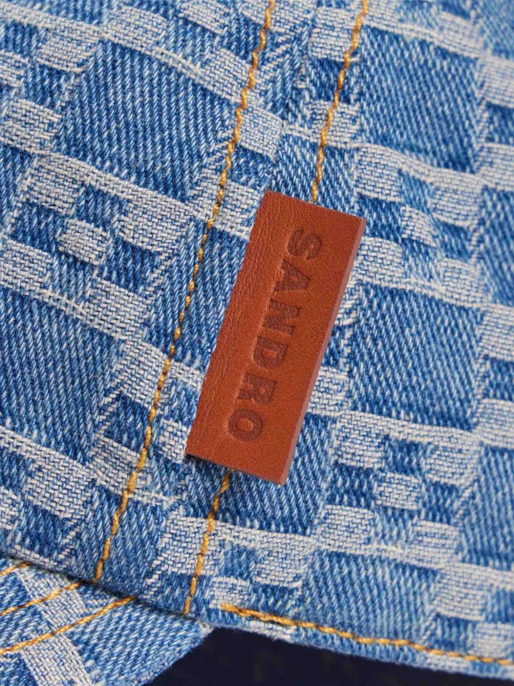  Sandro Logo-patch Patterned Baseball Cap - Blue 