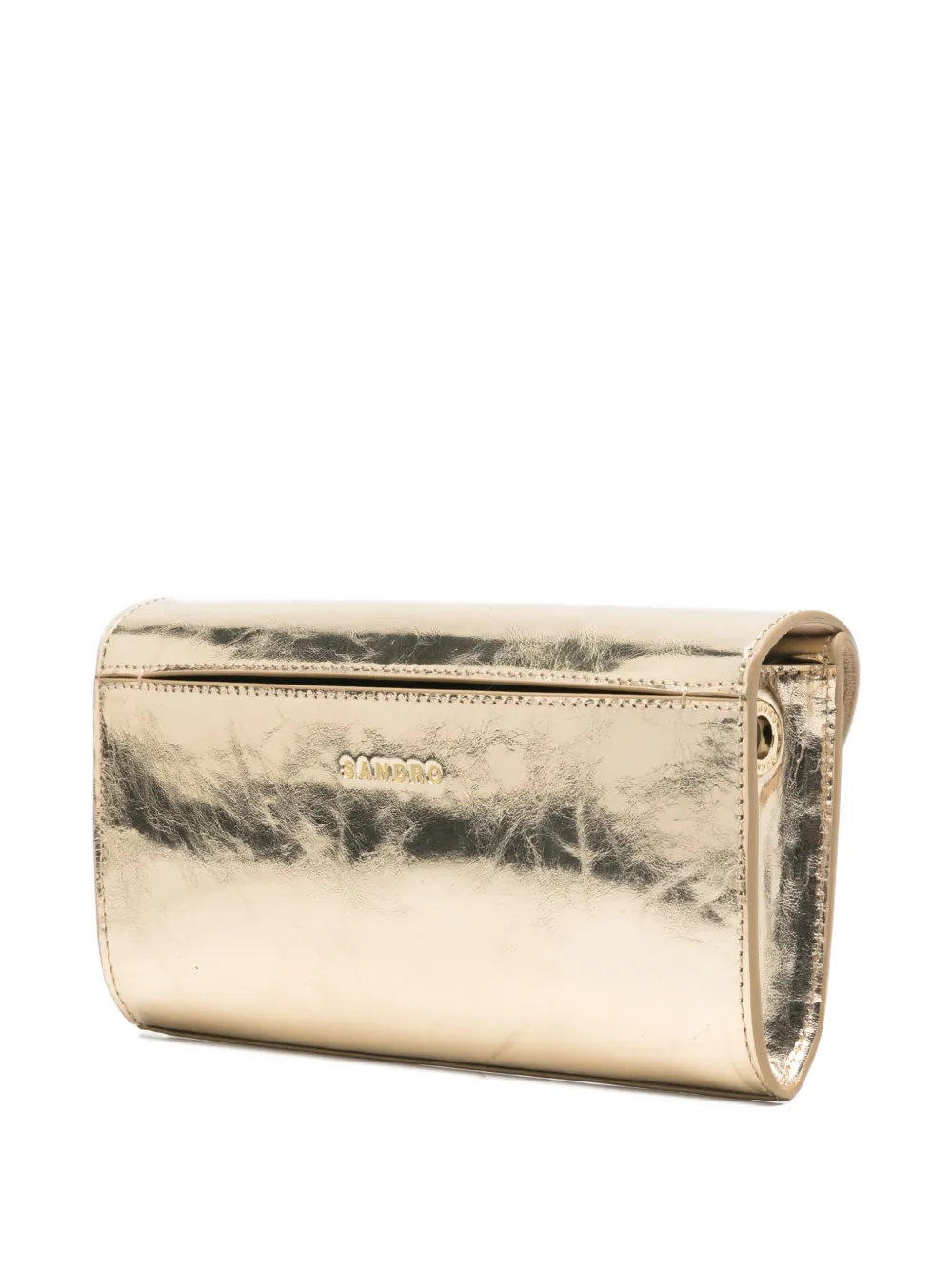 SANDRO Mambo clutch met kettingband Goud