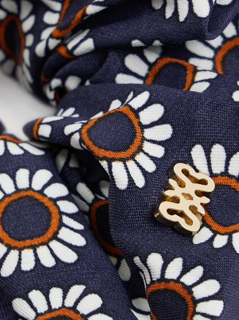 SANDRO Scrunchie met bloemenprint Blauw