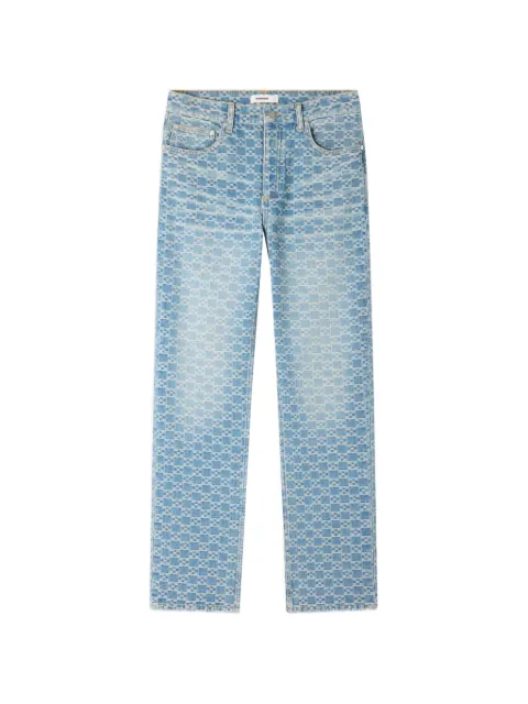 SANDRO jeans con motivo cuadrado