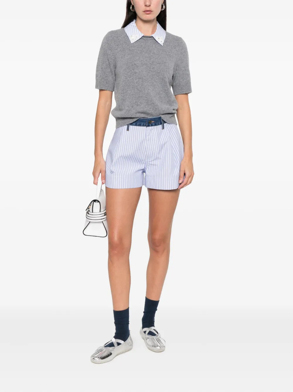 SANDRO striped-collar top | Sweaters | Image 2