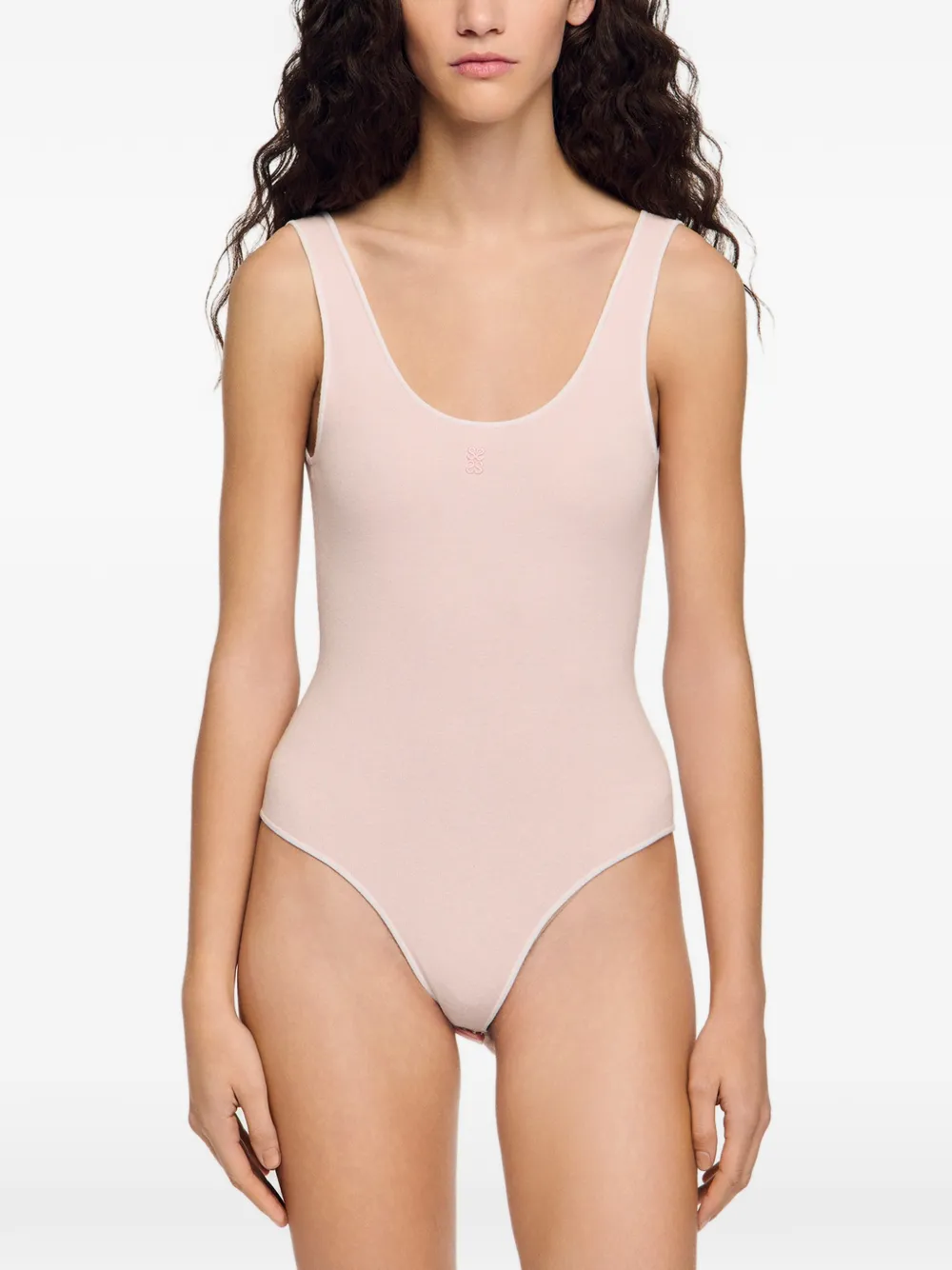 SANDRO Gebreide body Roze