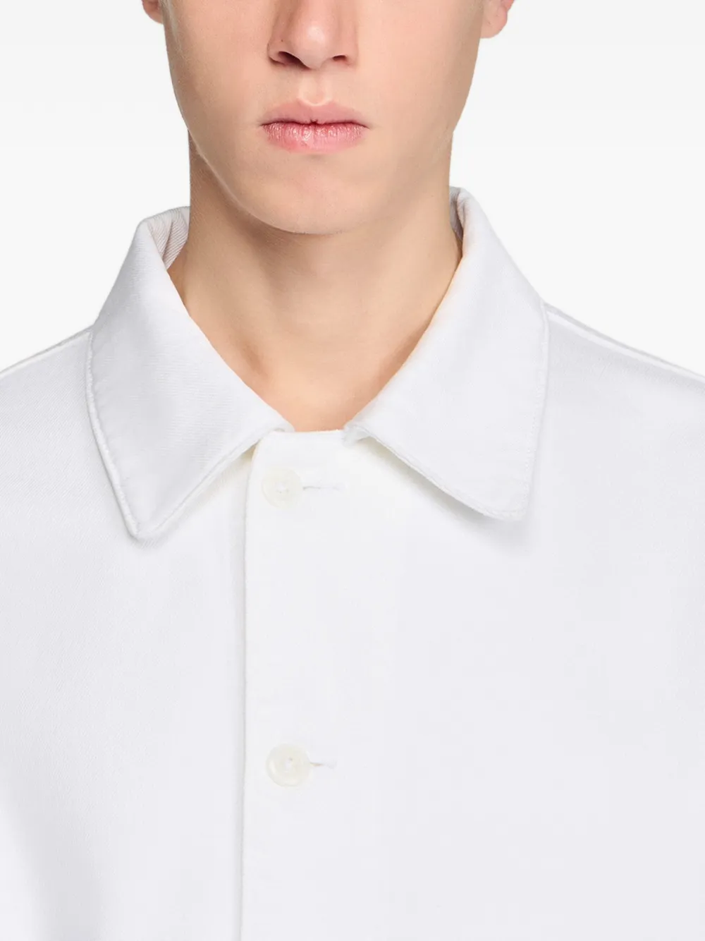SANDRO Denim jack met knopen Wit