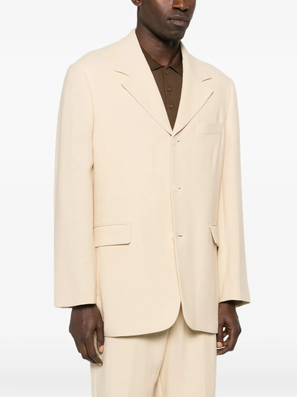 SANDRO Blazer met knopen Beige