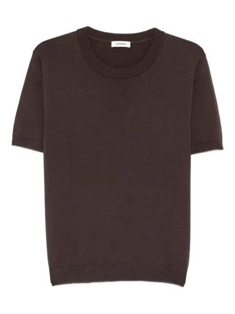 SANDRO short-sleeve crew-neck T-shirt